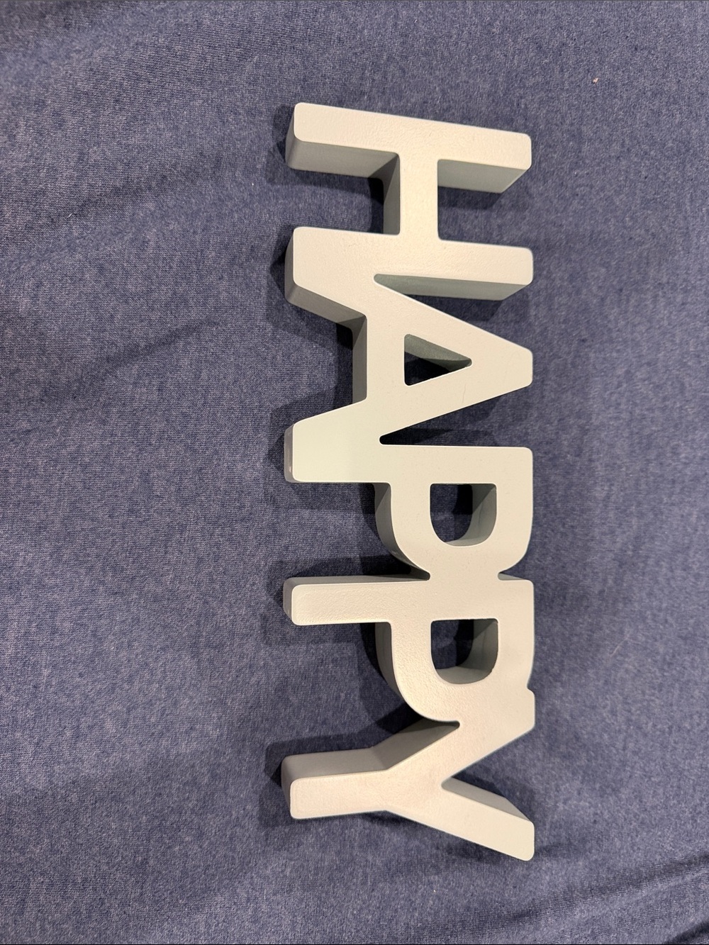 White 'HAPPY' Wall Decor Word Sign - Home Wall Decor